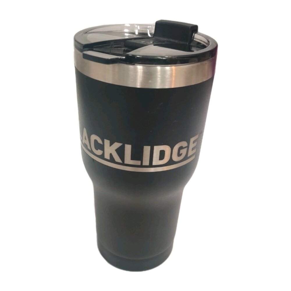 RTIC 20 oz Insulated Tumbler Charcoal Black Travel Mug Cup Blacklidge Logo NEW